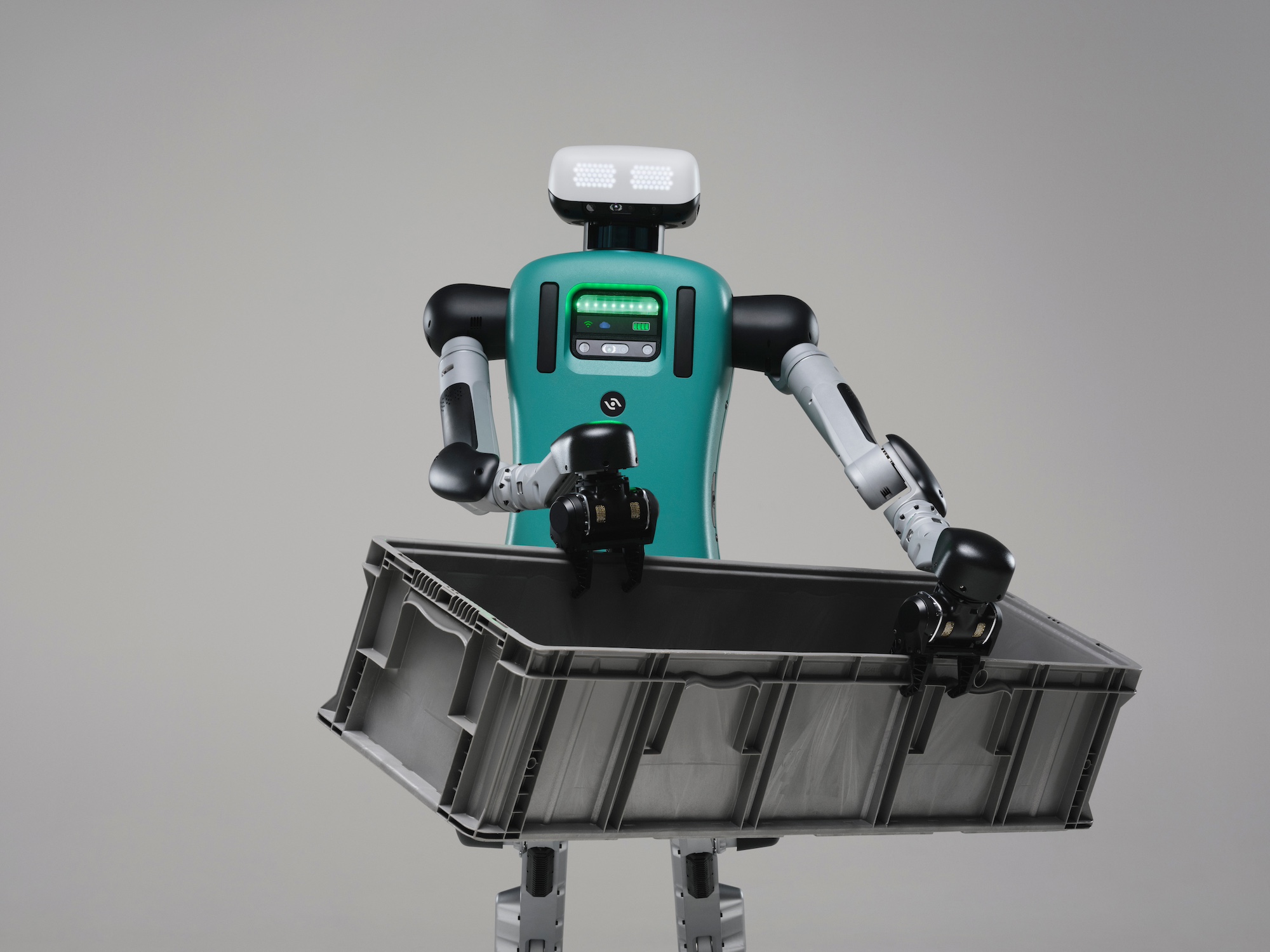 Figure 12.1: Agility Robotics Digit — the full-body evolution of the Cassie lineage. The platform deployed in warehouse logistics with GXO starting 2024. — source: Agility Robotics press, fair use for academic review
